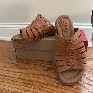 Comfortiva Women's Tan Sandals